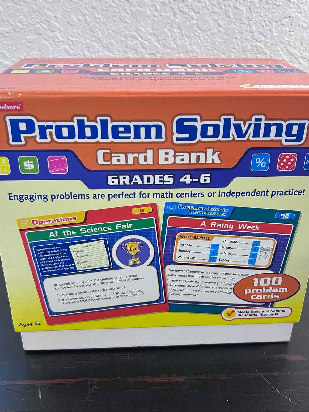 Lakeshore Problem Solving Card Bank Grades 4-6 Problem Cards EE389 Math New Cond